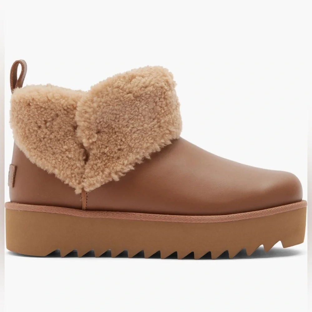 UGG®
Ultra Mini Alina
Curled
Genuine
Shearling
Platform Boot (Women) - Picture 4 of 6